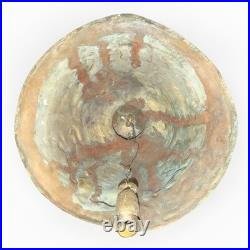 Vintage Bronze Elephant Bell Decorative Cast Brass Buddhist Temple Thailand