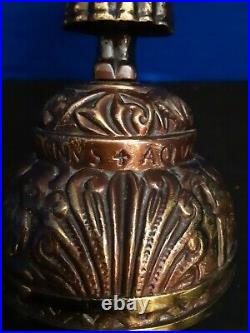 Vintage Bronze Lady AQVILA AGNVS × PELICANVS LEO BELL GREAT PATINA & CONDITION