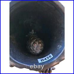 Vintage Bronze Primate Pirate Monkey Chimpanzee Figurine Table Bell Patina EUC