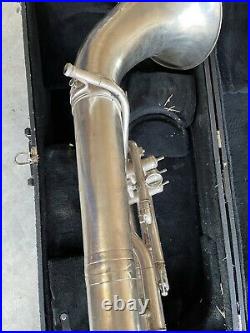 Vintage C. G. Conn Baritone Euphonium 3 Valve Bell Front