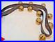 Vintage Ceremonies Horse Leather Collar With 10 Brass Bell Bells Great Sound