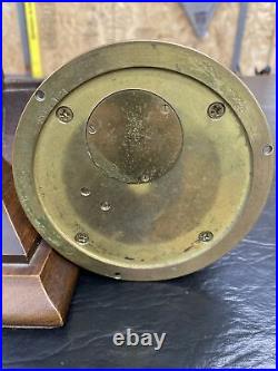 Vintage Chelsea Ship's Bell Brass Maritime Bulkhead Clock