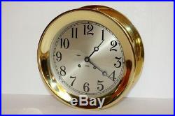 Vintage Chelsea Ship's Bell Clock 8.5 Dial circa 1967