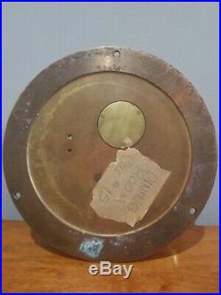 Vintage Chelsea Ships Bell 6 Clock with Key, 1971, Used by B&O Railroad