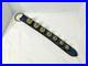 Vintage Classic 7 Solid Brass Sleigh Bells LEATHER STRAP HANDMADE Door Chime Dec