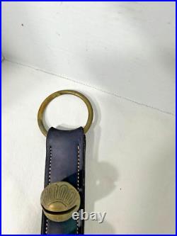 Vintage Classic 7 Solid Brass Sleigh Bells LEATHER STRAP HANDMADE Door Chime Dec