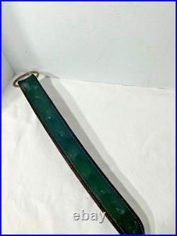 Vintage Classic 7 Solid Brass Sleigh Bells LEATHER STRAP HANDMADE Door Chime Dec