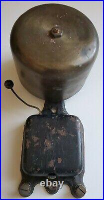 Vintage Collectible Servants Bell And Porcelain Brass Control Switch. Antique