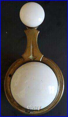 Vintage Collectible Servants Bell And Porcelain Brass Control Switch. Antique