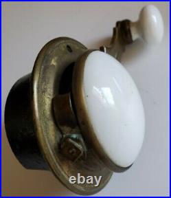 Vintage Collectible Servants Bell And Porcelain Brass Control Switch. Antique