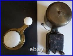 Vintage Collectible Servants Bell And Porcelain Brass Control Switch. Antique