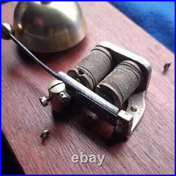 Vintage Door Butler Bell Brass On Wooden Cigar Box 9v Battery
