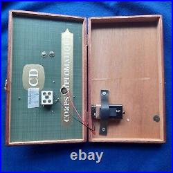 Vintage Door Butler Bell Brass On Wooden Cigar Box 9v Battery