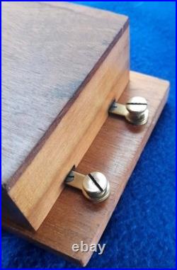 Vintage Electric Door Bell Railway / Butler Bell Wood Brass