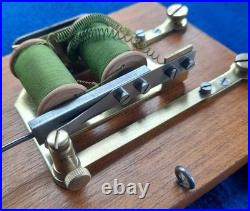 Vintage Electric Door Bell Railway / Butler Bell Wood Brass