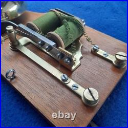 Vintage Electric Door Bell Railway / Butler Bell Wood Brass