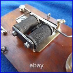 Vintage Electric Door Bell Railway / Butler Bell Wood Brass