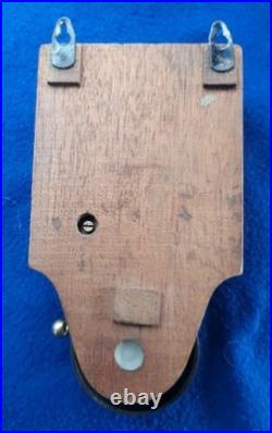 Vintage Electric Door Bell Railway / Butler Bell Wood Brass