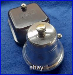 Vintage Electric Gec Bakelite Door Butler Bell Brass Over Nickel Dome Vintage Electric Gec Bakelite Door Butler Bell Brass Over Nickel Dome