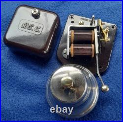 Vintage Electric Gec Bakelite Door Butler Bell Brass Over Nickel Dome Vintage Electric Gec Bakelite Door Butler Bell Brass Over Nickel Dome
