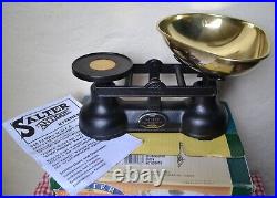 Vintage English Boxed Salter Scales 7 Quality Brass Bell Weights