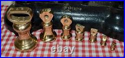 Vintage English Librasco Kitchen Scales 7 Librasco Brass Bell Weights