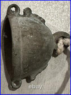 Vintage Etched Brass Bells Made in India 7 Different Bells