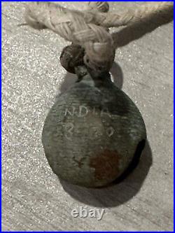 Vintage Etched Brass Bells Made in India 7 Different Bells