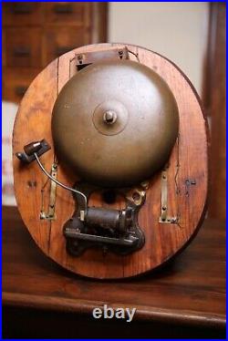 Vintage Fire Alarm boxing bell industrial gym School House sports bar ringer