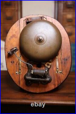 Vintage Fire Alarm boxing bell industrial gym School House sports bar ringer