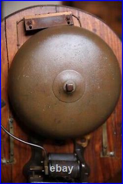 Vintage Fire Alarm boxing bell industrial gym School House sports bar ringer