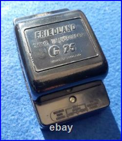 Vintage Friedland Long Tube Door Bell Chime C75 Bakelite Transformer Push Button