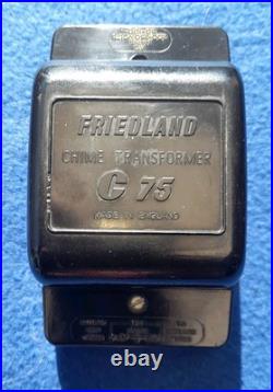 Vintage Friedland Long Tube Door Bell Chime C75 Bakelite Transformer Push Button