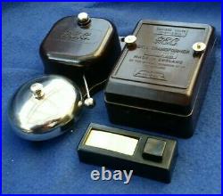 Vintage Gec Bakelite Brass Door Butler Bell Transformer Push Button