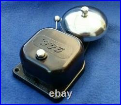 Vintage Gec Bakelite Brass Door Butler Bell Transformer Push Button