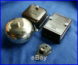 Vintage Gec Electric Bakelite Brass Bell Transformer Door Butler Shop Bell Push