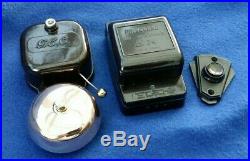 Vintage Gec Electric Bakelite Brass Bell Transformer Door Butler Shop Bell Push