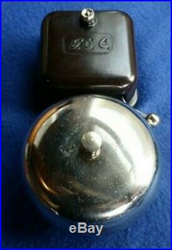 Vintage Gec Electric Bakelite Brass Bell Transformer Door Butler Shop Bell Push