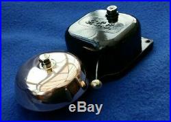 Vintage Gec Electric Bakelite Brass Bell Transformer Door Butler Shop Bell Push