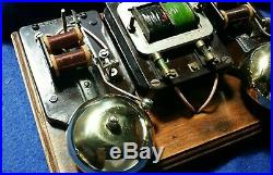 Vintage Gec Electric Bakelite Brass Bells Transformer Door Butler Shop Bell Push