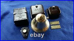 Vintage Gec Electric Bakelite Brass Door Bell & Buzzer Transformer Push Button