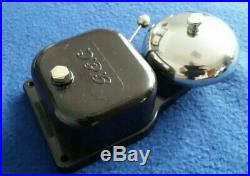 Vintage Gec Electric Bakelite Nickel Brass Door Bell Transformer Push Button