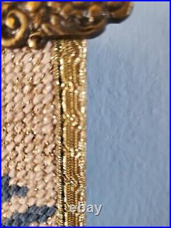 Vintage German Made Bell Pull Brass Wall Mount, Bell & Decor on top/Bottom
