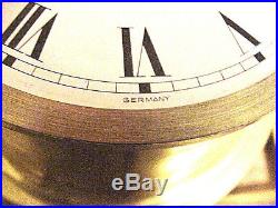 Vintage German Schatz Royal Mariner Brass Ships Clock 8 Day Ships Bell Germany