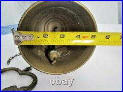 Vintage Gothic Brass Monastery Bell Vocem Meam Audit Oui Me Tangit 16 in. Tall