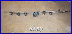 Vintage Graduated Brass Horse Sleigh Bells Strap Equestrian Harness 42
