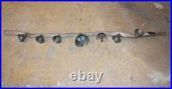 Vintage Graduated Brass Horse Sleigh Bells Strap Equestrian Harness 42