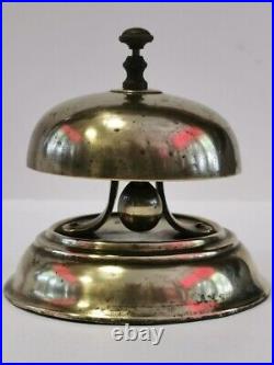 Vintage Handmade Brass hotel Bell Art Deco Style 9 cm