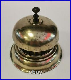 Vintage Handmade Brass hotel Bell Art Deco Style 9 cm