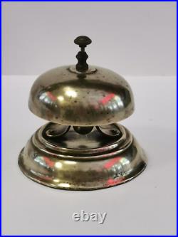Vintage Handmade Brass hotel Bell Art Deco Style 9 cm